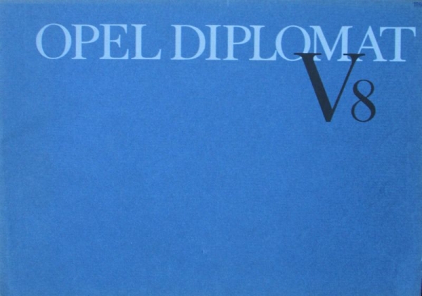 Opel Diplomat V8 Modellprogramm 1964 Automobilprospekt (1277)